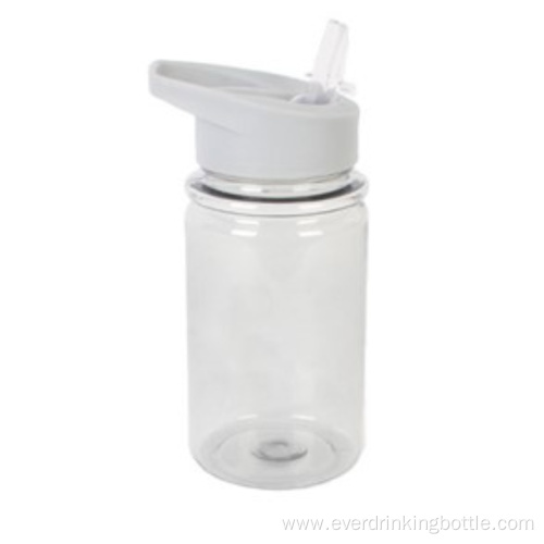 450mL Single Wall Water Bottle With Straw